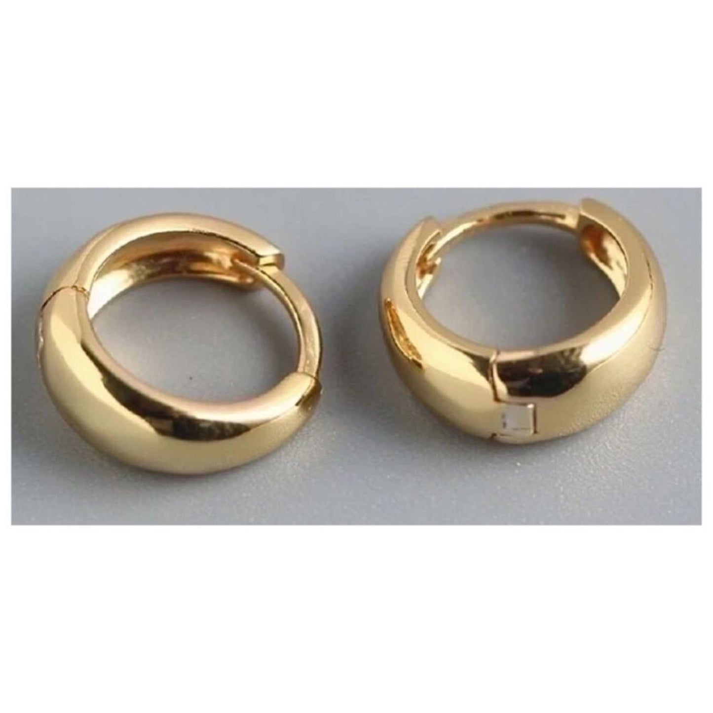 Rounded Huggies - gold - 1/2 inch