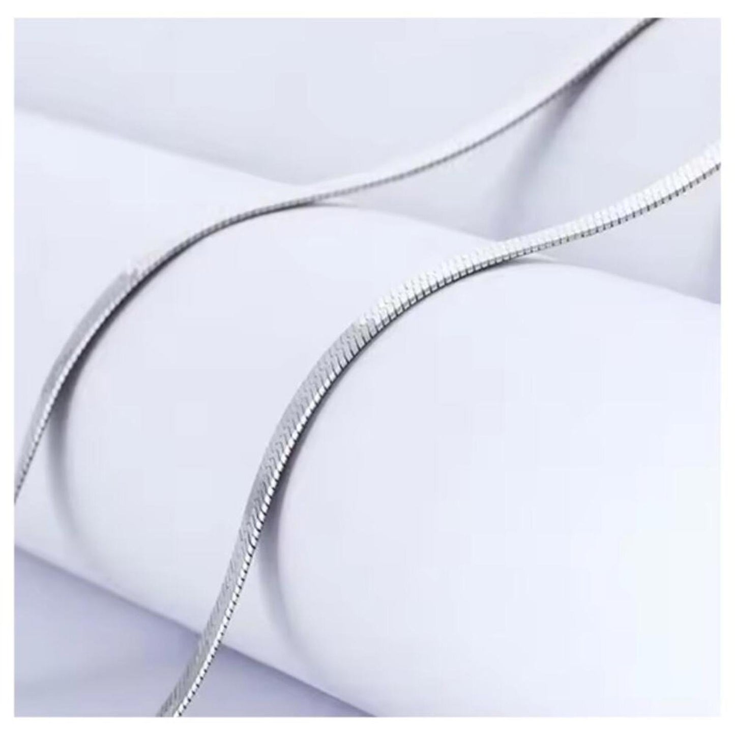 Herringbone chain - Necklace - silver - 4mm / 20"