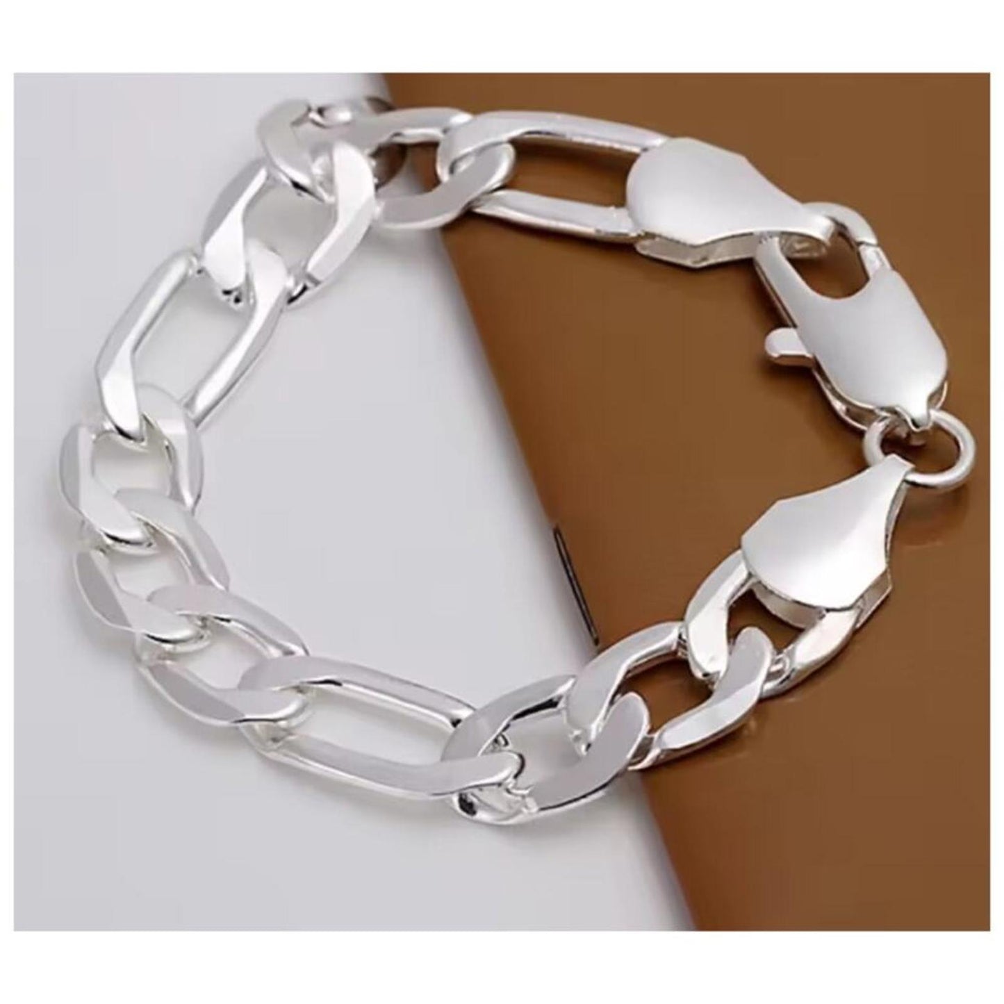 Figaro - Bracelet - silver - 10mm / 8"