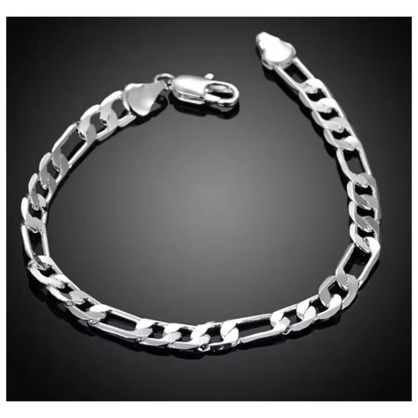 Figaro - Bracelet - silver - 10mm / 8"