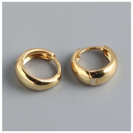 Rounded Huggies - gold - 1/2 inch