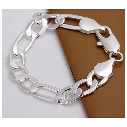 Figaro  - Bracelet - silver - 10mm / 8"