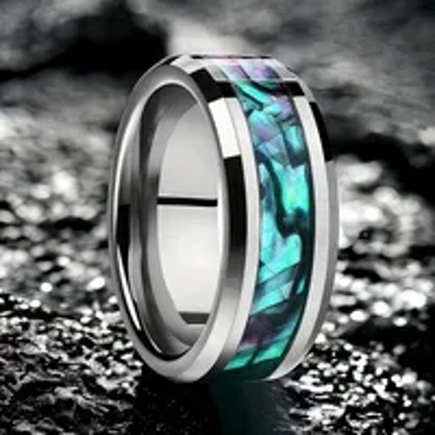 Multicolor band - Ring - stainless steel - Size 10