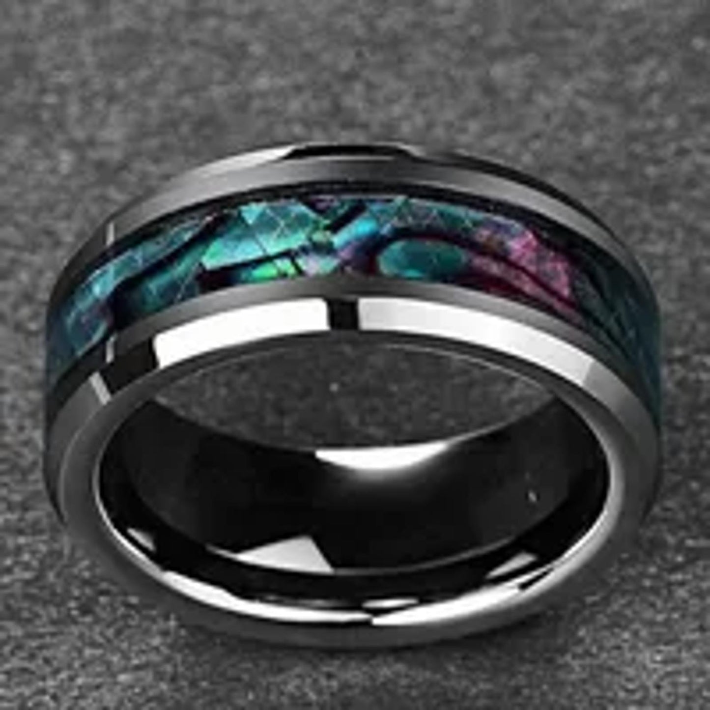 Multicolor band - Ring - stainless steel - Size 9