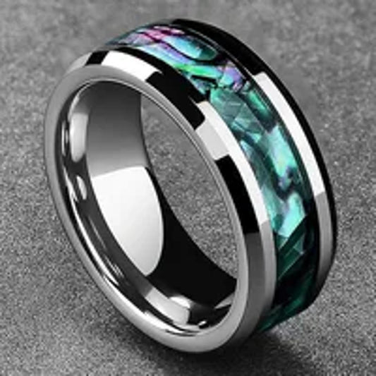 Multicolor band - Ring - stainless steel - Size 8