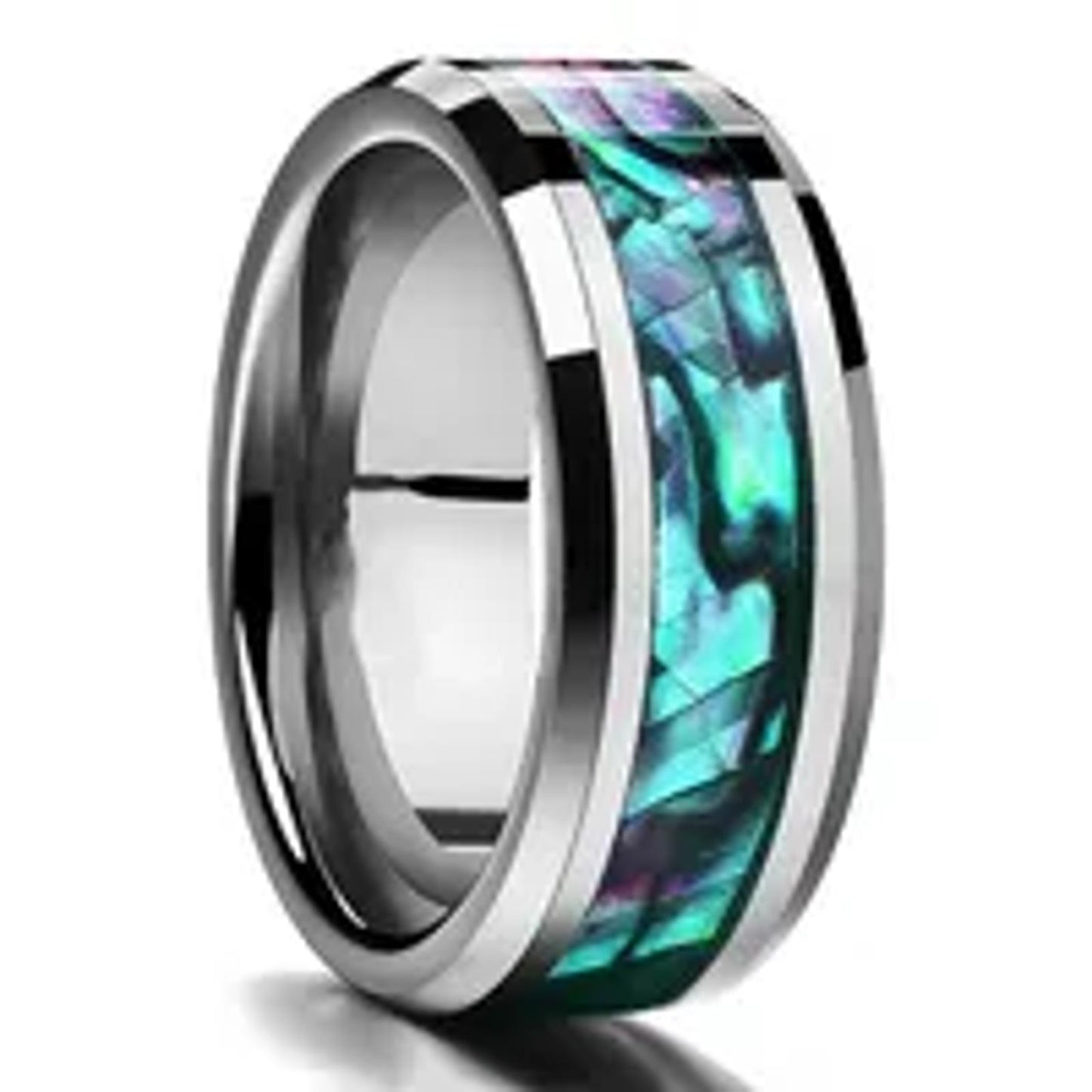 Multicolor band - Ring - stainless steel - Size 8