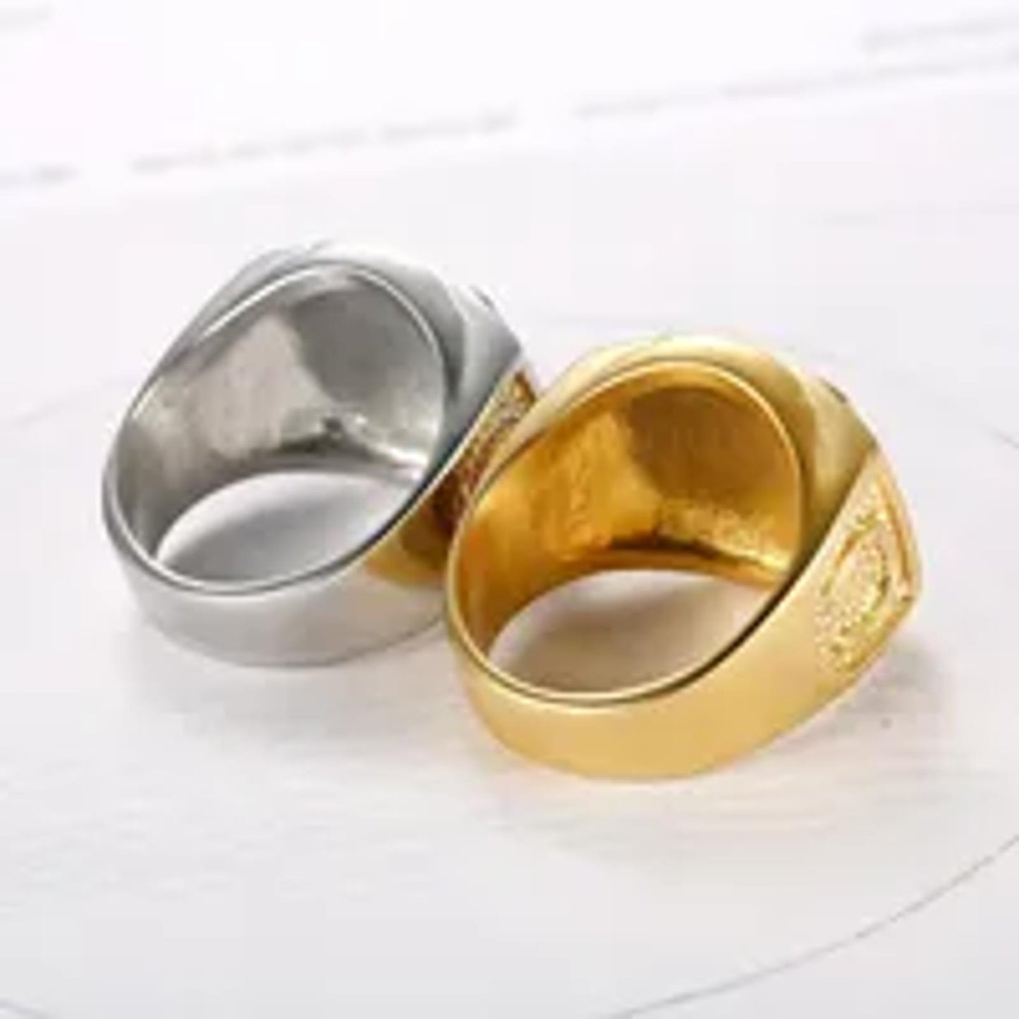 Bling horse head - Ring - Gold - CZs - Size 10