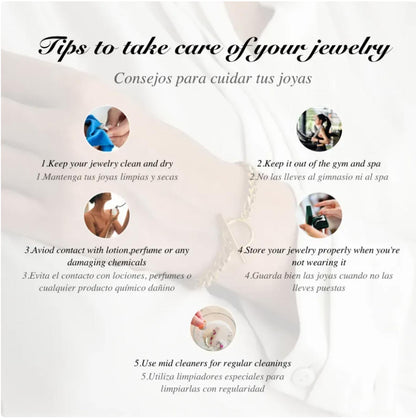 Black enamel accent - Ring - Gold - CZs - Size 8