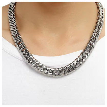 LA cuban link necklace - Stainless Steel - 24" / 12mm