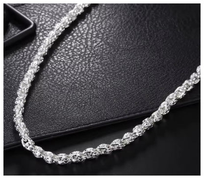 Faucet drip chain - Necklace - Silver - 5mm / 20"