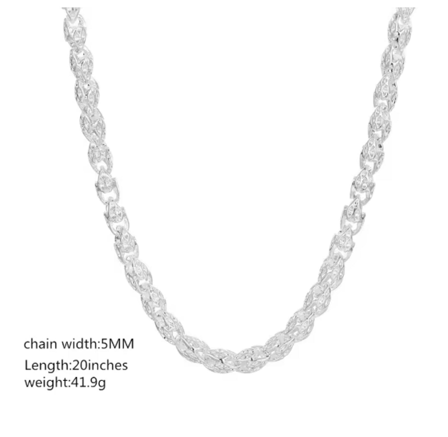 Faucet drip chain - Necklace - Silver - 5mm / 20"