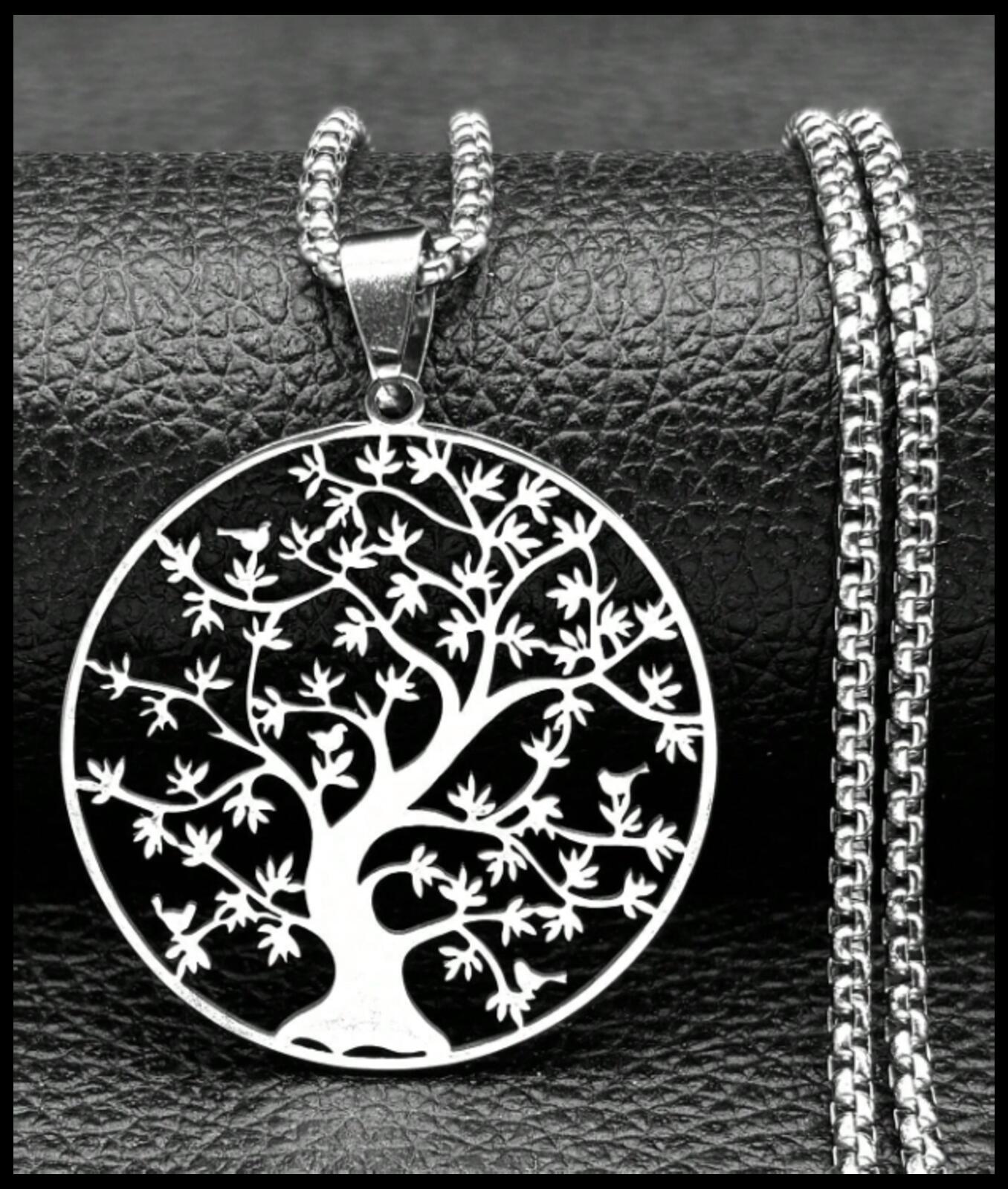 Tree of Life - Necklace - Stainless Steel - 20"