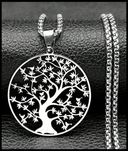 Tree of Life - Necklace - Stainless Steel - 20"