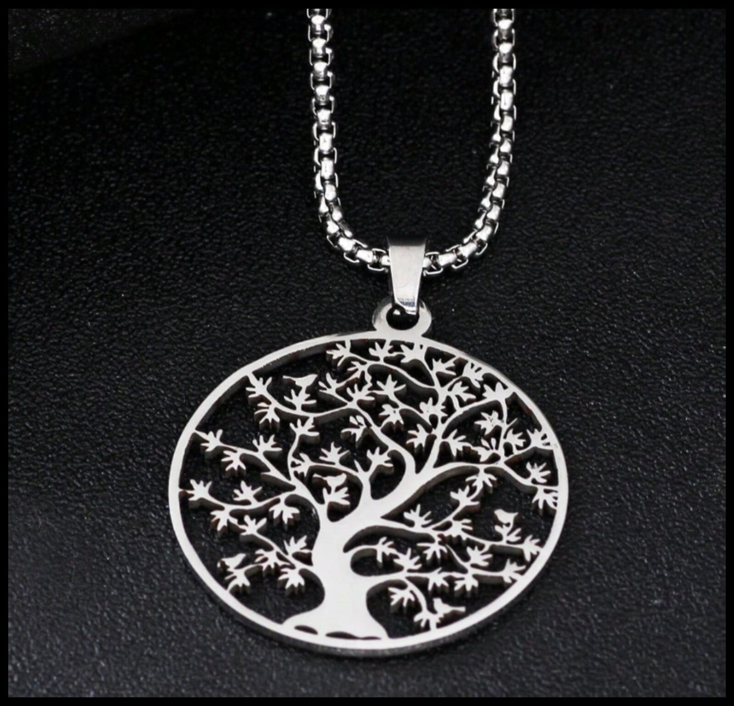 Tree of Life - Necklace - Stainless Steel - 20"