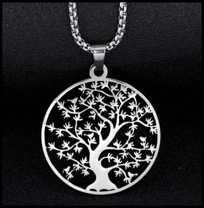 Tree of Life - Necklace - Stainless Steel - 20"