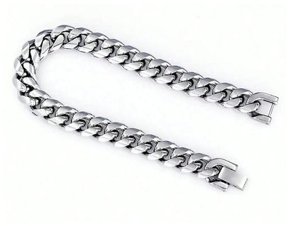 Flat link bracelet - Stainless Steel - 5mm 8"